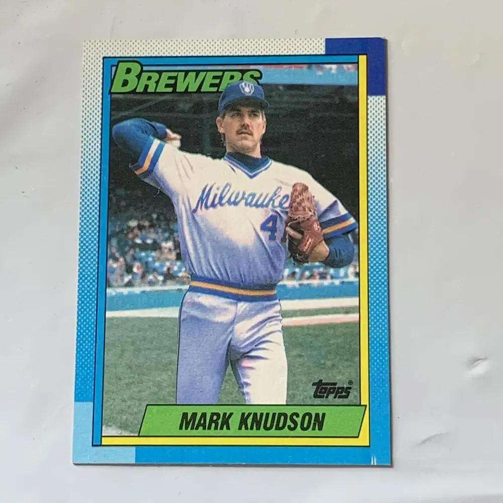 Mark Knudson Milwaukee Brewers Baseball Trading Card